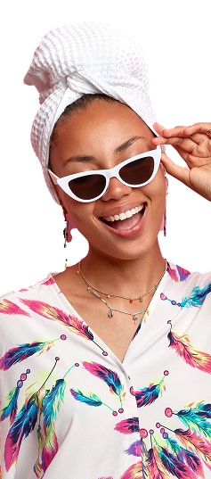 Stylish woman with sunglasses